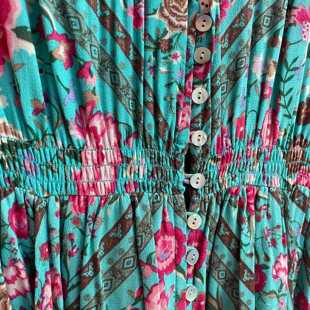 Spell Babushka Gown Turquoise - Picture 8 of 12